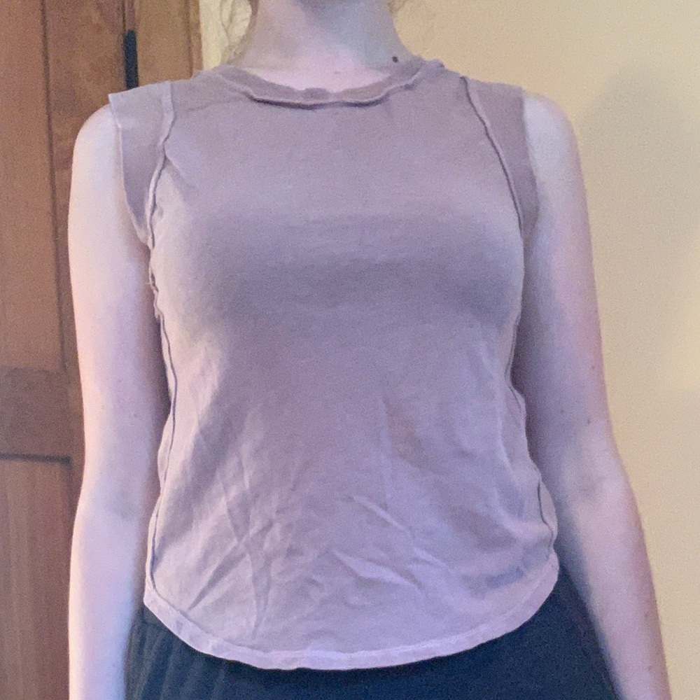 Free people mauve tank top